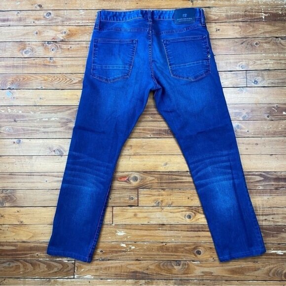 Scotch Soda Ralston Men’s indigo Blue Jeans Size 32 Slim Straight Button Fly - Picture 3 of 14